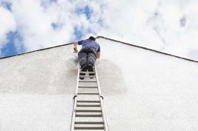 Peinture extérieure au Bosc du Theil — façades et ravalement